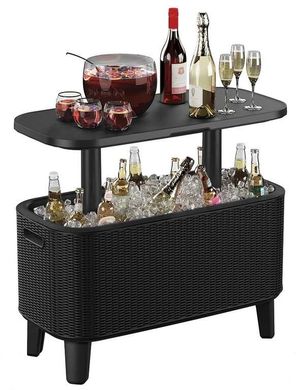 Садовый стол-бар Allibert Bevy Bar Large Cool Bar 246853 графит