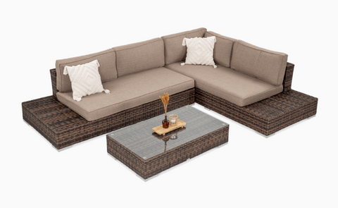 Кутовий диван Focus Garden Verona 002669 коричневий, Коричневий