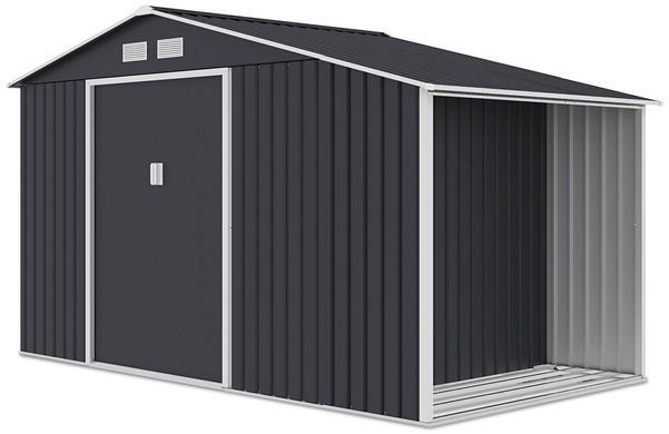 Садовый домик металлический HardMaster Madison 11x6 Cold Grey 003991 (342х191 см)