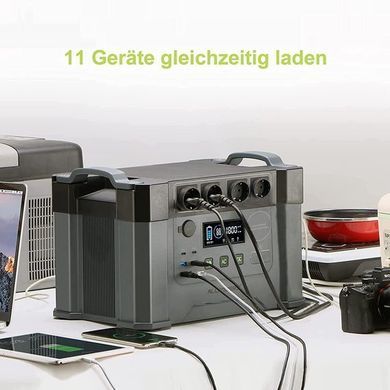 Портативний акумулятор з розеткою ALLPOWERS S2000 зарядна станція 405000mah 1500wh 4usb/2usb-c/4 розетки