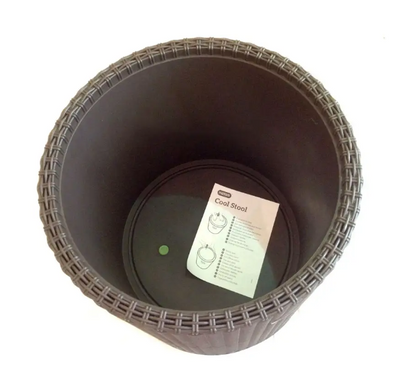 Стол-бар пластиковый Keter Cool Stool холодильник 230904 коричневый, Коричневый