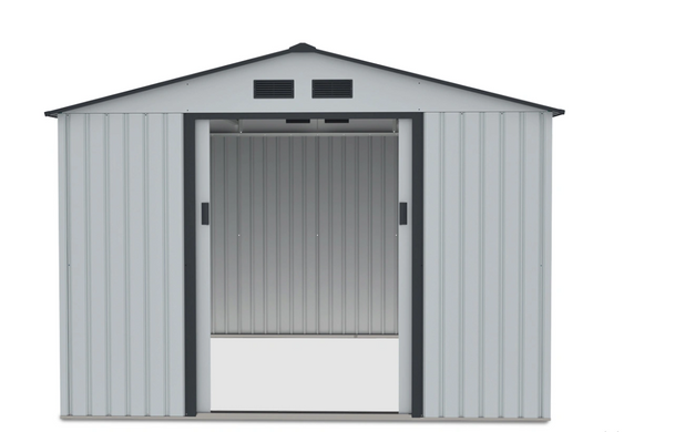 Сарай для інструментів металевий HardMaster Hudson 9x10 Light Grey 003137