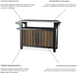 Садовий барний стіл для барбекю Keter Unity XL 207л. стіл для гриля 263919 ясен