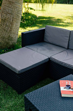 Комплект садових меблів Focus Garden Manhattan 003262 графіт, Графіт