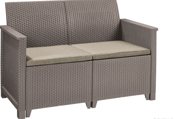 Комплект садовой мебели Keter Elodie 2 Seater Sofa Set 246155 капучино (254091)