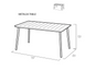 Стол садовый Keter Metalea Table 247274