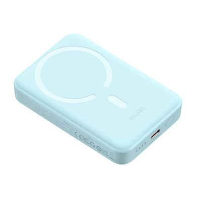 Павербанк Powerbank Baseus Magnetic Mini з бездротовою зарядкою 10000 mAh 30W Blue