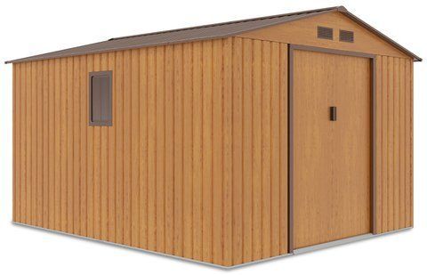 Сарай для инструментов металлический HardMaster Hudson 9x10 Oak Brown 003816