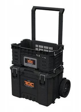 Ящик для инструментов на колесах Keter 256981 ROC Pro Gear Cart 2.0​​​​​​​, Черный