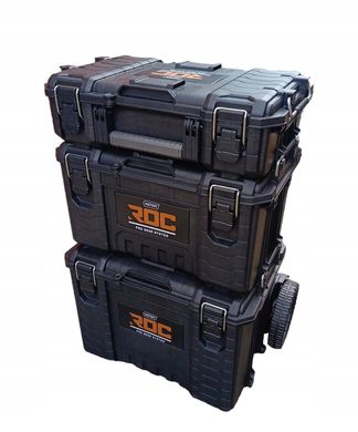 Ящик для инструментов на колесах Keter 256981 ROC Pro Gear Cart 2.0​​​​​​​, Черный