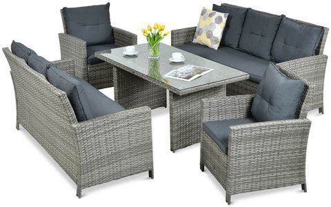 Комплект садових меблів Focus Garden IBIZA FAMILY 003365 сірий, Сірий