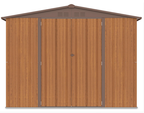 Сарай для зберігання металевий Hardmaister Richmond 9х10 Oak Brown 004002 (294x269см)
