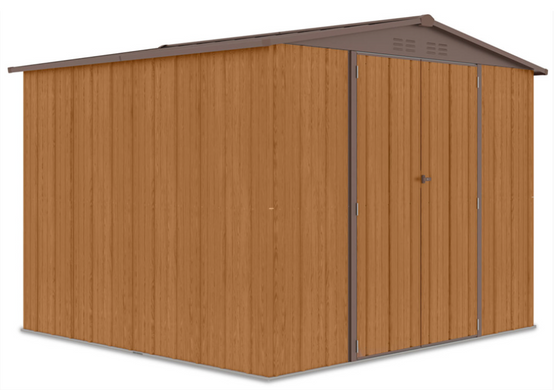 Сарай для зберігання металевий Hardmaister Richmond 9х10 Oak Brown 004002 (294x269см)