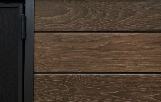 Садовый домик пластиковый Keter Signature Pent 11x7 (342см х 216см) 259822 орех