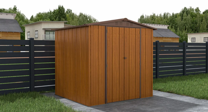 Сарай для зберігання металевий Hardmaister Richmond 9х10 Oak Brown 004002 (294x269см)