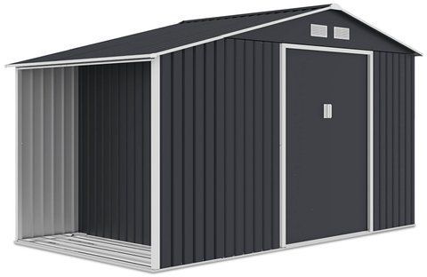 Садовый домик металлический HardMaster Madison 11x8 Cold Grey 003994 (242х255 см)