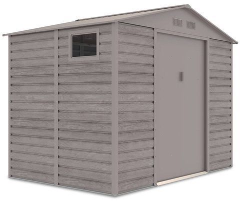 Сарай для инструментов металлический HardMaster Montreal 9x6 Light Wood 003819