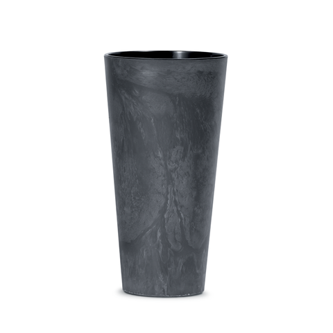 Горщик для квітів пластиковий Prosperplast Tubus Slim Beton Effect DTUS400E-S433 антрацит