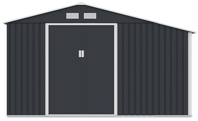 Садовий будиночок металевий HardMaster Madison 11x8 Cold Grey 003994 (242х255 см)