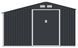 Садовий будиночок металевий HardMaster Madison 11x8 Cold Grey 003994 (242х255 см)