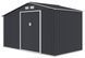Садовий будиночок металевий HardMaster Madison 11x8 Cold Grey 003994 (242х255 см)