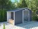 Садовий будиночок металевий HardMaster Madison 11x8 Cold Grey 003994 (242х255 см)