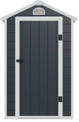 Пластиковий садовий будиночок HardMaster Vermont 003466 Cold Grey (134x192 см)