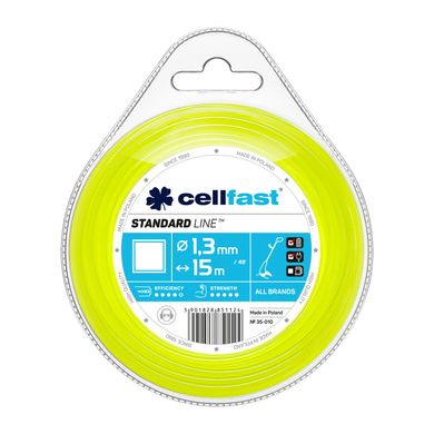 Струна косильная Cellfast STANDARD – квадрат 2,4 мм x 15 м (35-013)