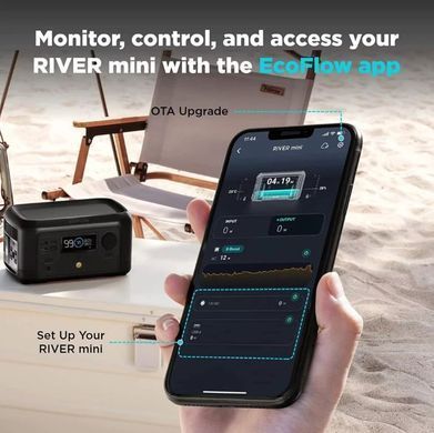 Портативная зарядная станция повербанк EcoFlow RIVER mini 210 Wh