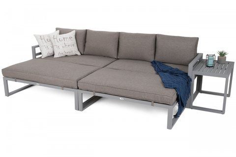 Алюмінієвий садовий куточок Home Garden Mediolan Silver / Taupe