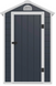 Пластиковий садовий будиночок HardMaster Vermont 003466 Cold Grey (134x192 см)